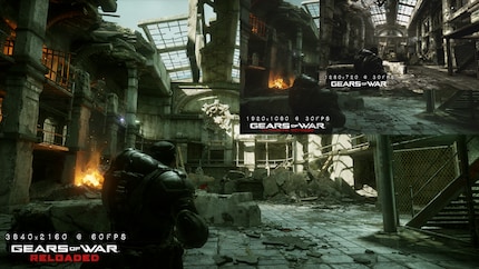 Die Original-Auflösungen und die Auflösung des Remasters im Vergleich.