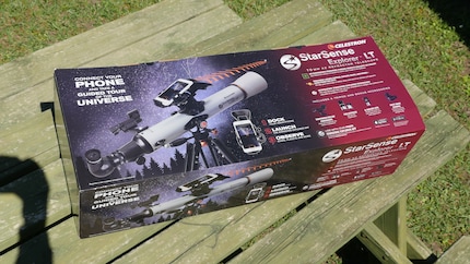 Large box, light contents: All in all, the telescope with accessories weighs just 4.7 kilograms.
