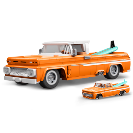 Ein Klassiker der US-Automobilgeschichte, mit offenliegendem Motor, verstellbarer Federung und Surfbrett-Accessoire.