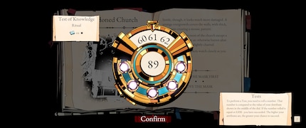 The number in the centre (89) indicates the maximum value I can achieve on the turntable. With the turned 61, I'm easily within the limit and pass the knowledge skill check.