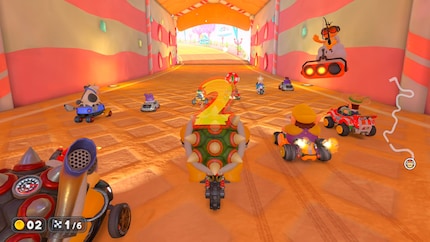 There are rolling starts in Mario Kart World, mostly on the open-world road sections.