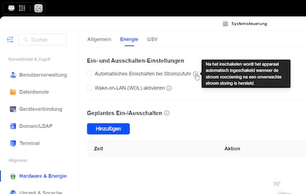 Un testo informativo in nederlandese nonostante il sistema sia in lingua tedesca. Il giovane sistema operativo necessita ancora di qualche ritocco.