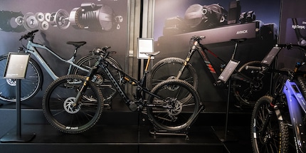Des vélos électriques équipés du système Avinox Drive à l'Eurobike cette année.