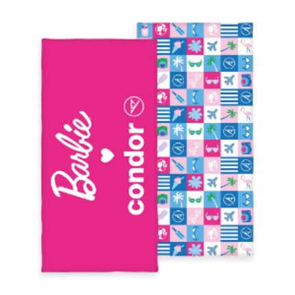 Dit strandlaken is een van de exclusieve artikelen die Condor aanbiedt