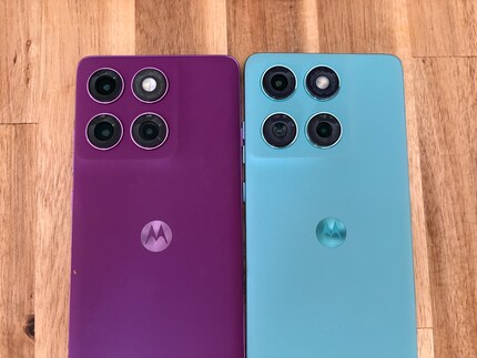 Grössere Linsen, Rückseite mit mehr Grip. Dennoch sehen sich Fusion und Pro sehr ähnlich.