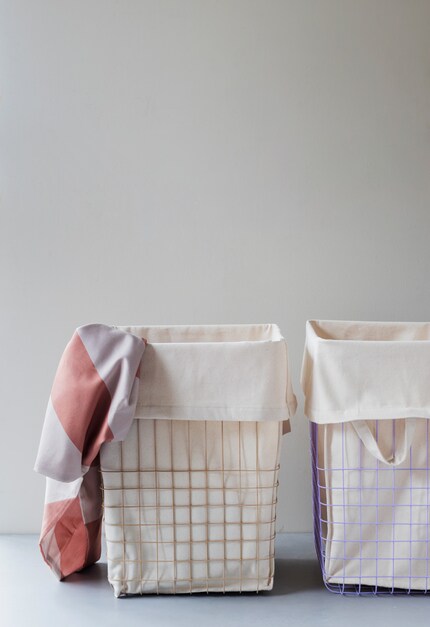 Grafisch patroon: het raster wordt abstracte kunst voor de waszak.