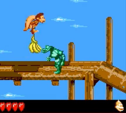 «Donkey Kong Land 3» looks incredible for a Game Boy game. 
