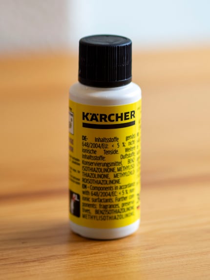 The manufacturer explicitly recommends using the company’s own cleaning and care products for Kärcher appliances.