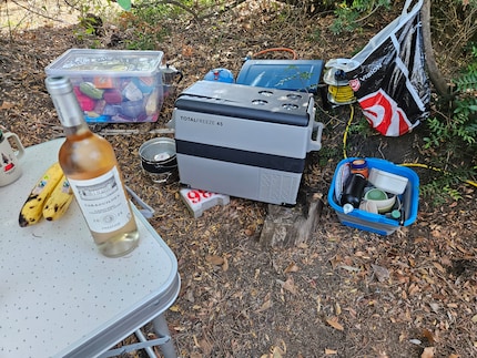 Kühler Rosé dank einer aktiven Kühlbox.