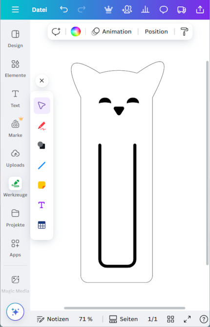 ... ma vanno bene anche programmi gratuiti come Canva.