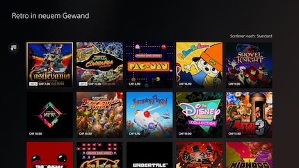 You can find collections of retro games in the PSN Store, such as «retro games in a new guise» here.