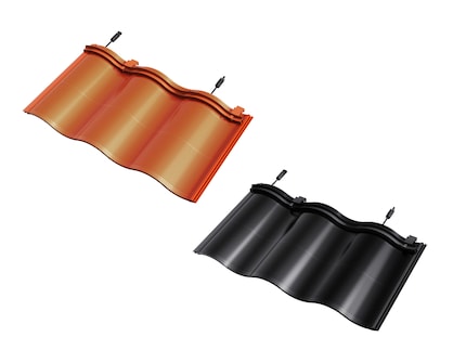 I moduli di piastrelle con celle solari sono disponibili in due colori.