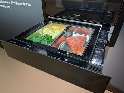 La cuisson à la vapeur dans un tiroir.