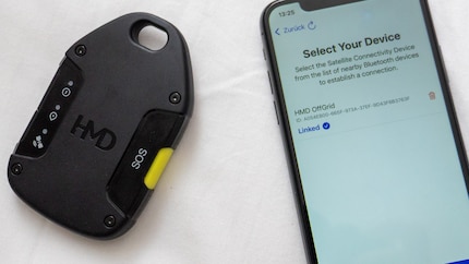 Das HMD OffGrid hat keinen Bildschirm und wird per App konfiguriert.