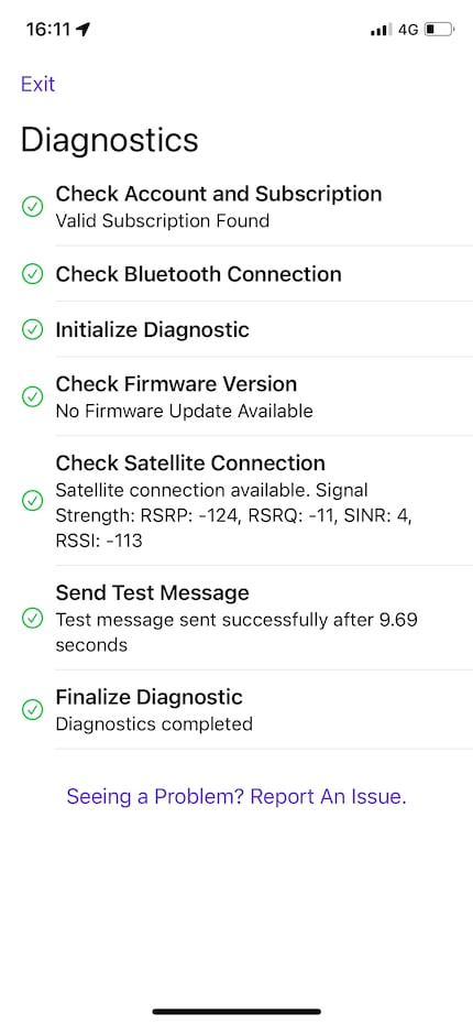 In den Einstellungen kann ich einen Systemcheck durchführen.