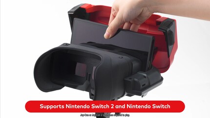 The Switch is inserted into the replica from above.
