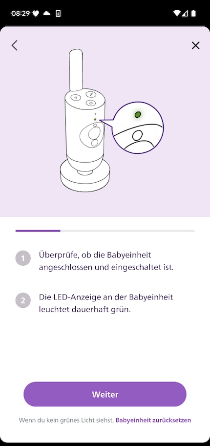 Non posso sbagliare quando accoppio l'app con la videocamera.