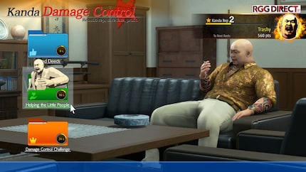 Im Minispiel «Kanda Damage Control» musst du die Reputation deines Yakuza-Buddies Kanda retten, indem du Menschen in Kamurocho hilfst.