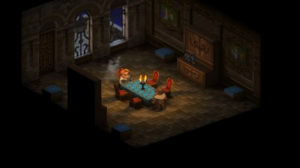 A shady conversation in a shady room.