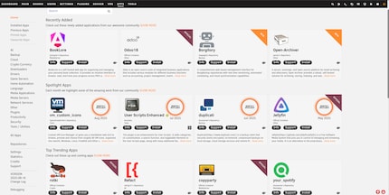 «Community Applications»: Ein Plugin, auf das man als Unraid-Nutzer nicht verzichten kann. Es erleichtert die Installation von Docker-Containern spürbar.