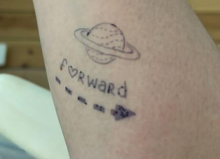 Bei ihr wirkte das Tattoo insgesamt nicht so schön.