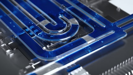 This is how Redmagic presents the liquid cooling system.