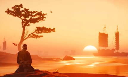 «Ommmmm»: Jin Sakai, der Protagonist aus «Ghost of Tsushima», setzt auf klassische Meditation.