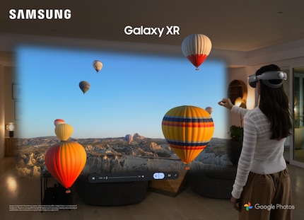 Met de Galaxy XR kun je je onderdompelen in virtuele werelden terwijl je je nog steeds bewust bent van je omgeving.