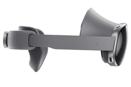 De Galaxy XR heeft alleen een bandje aan de achterkant van het hoofd.