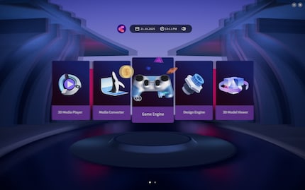 Das 3D Studio ist neben der Grundkalibrierung unterm Strich ein Launcher.