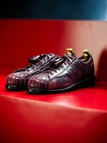 Adidas x Clot Superstar Dress in Bordeaux.
