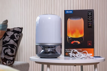 Lampe, Ladekabel, Anleitung: Die Govee Table Lamp 2 Pro kommt ohne Netzteil.