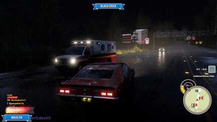 Nachts im Regen: «Wreckreation» wechselt per Knopfdruck zwischen Wetter und Tageszeit.