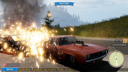 Crashes gehören dazu: Jeder Zusammenstoß ist ein kleines Feuerwerk aus Funken, Rauch und Metall.