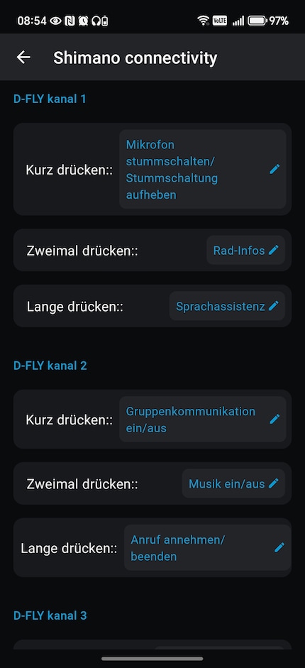 ... und beispielsweise die Bedienung am Lenker mit Shimano einrichten.