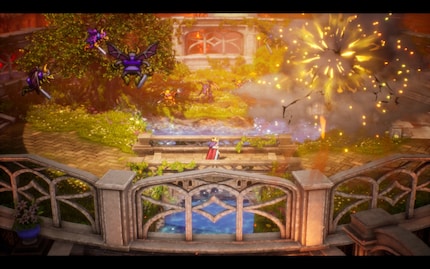 Pixelkunst at it's best: Zwischendurch geht es richtig rund.