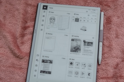 Die Home-Seite ist übersichtlich gestaltet.