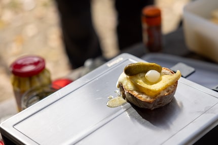 Het mat gepolijste roestvrij staal is stijlvol zolang er geen krassen op komen.