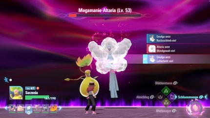 Das Megamanie-Altaria entwickelt sich unfreiwillig und ist stärker als seine Artgenossen.
