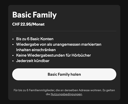 Du kannst dir die Basic-Version deines aktuellen Abos holen – ausser für Studierende.