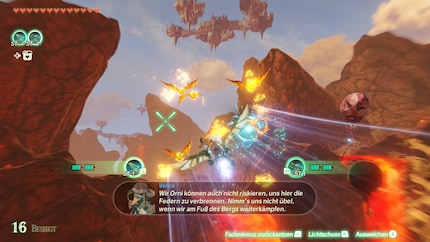 Die seltenen Flugsequenzen mit dem mysteriösen Konstrukt bringen etwas Abwechslung in den repetitiven Gameplay-Loop.