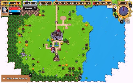 Die ersten Schritte: Noch herrscht Frieden, das kleine Königreich nimmt Form an.