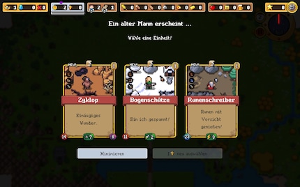 Zyklop, Bogenschütze oder Runenschreiber? Jede Einheit spielt sich anders.