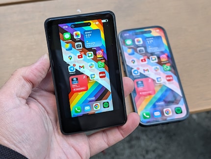 Wegen des falschen Screenformats wird nicht die ganze Fläche genutzt.