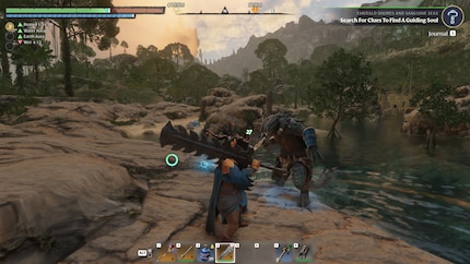 An den Drak kann ich gleich meinen neuen Zweihänder testen.