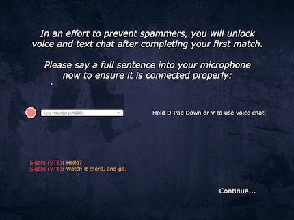 Ich teste das Mikrofon, obwohl ich es nie benutze.
