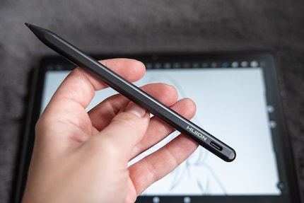 Der Stylus reicht gut für den Einstieg ins digitale Malen.