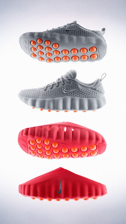 De schoenen met de speciale zolen zijn verkrijgbaar als slip-ons en als sneakers.