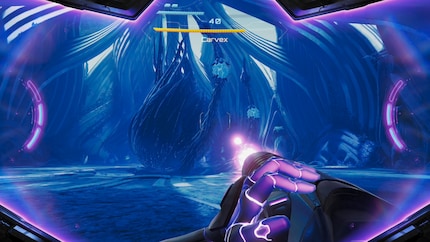 Hier lade ich gerade einen Psy-Beam gegen einen Bossgegner auf.