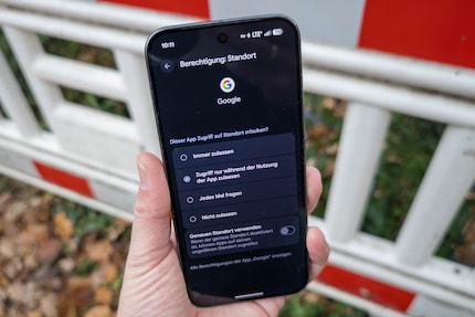 Für jede App lässt sich der Zugriff und Standortdaten und andere Dinge einzeln festlegen.